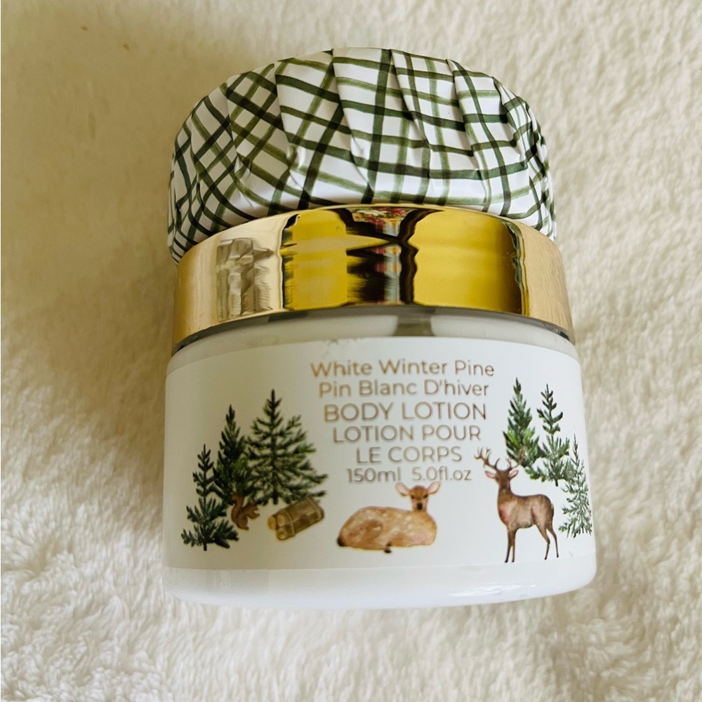 White Winter Pine Body Lotion 5 Oz and Bath Soap 3.5 oz